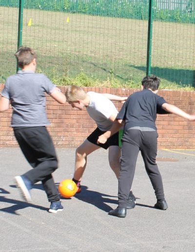 Barley Lane School - children playing football